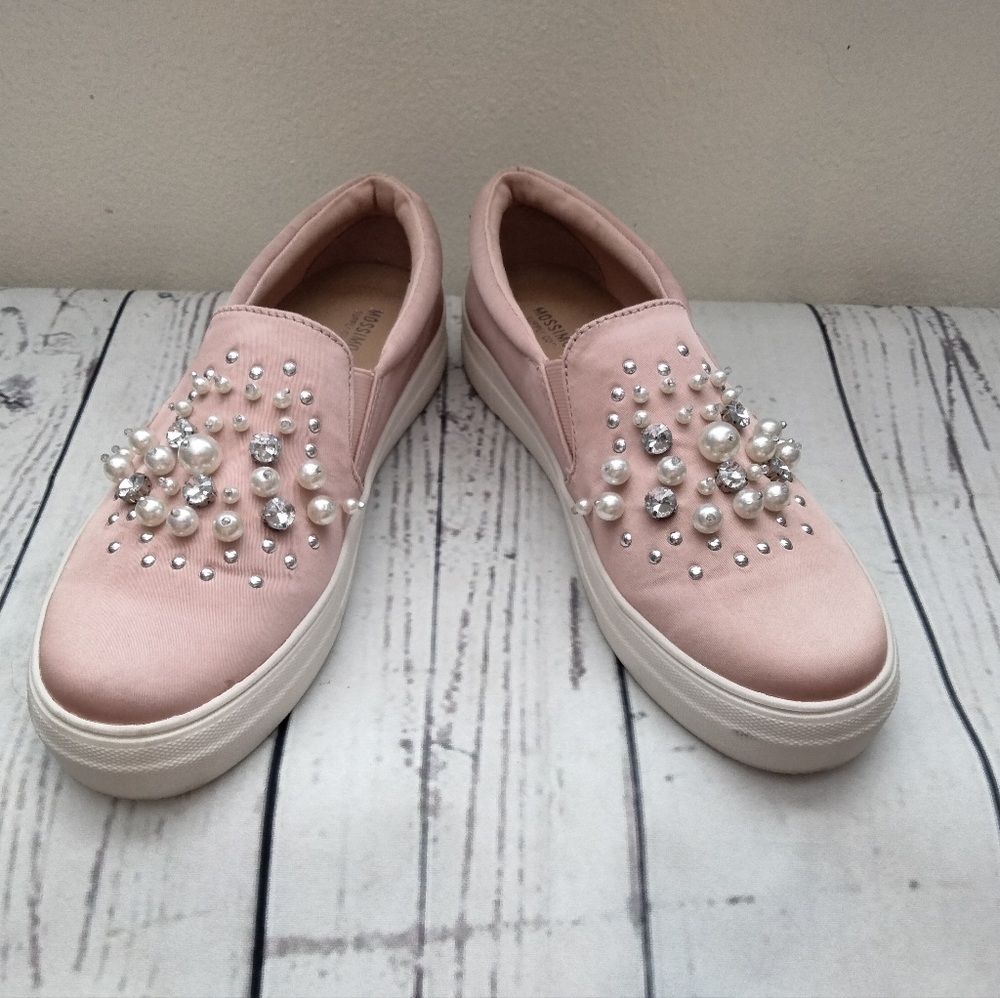 Pink Satin Sneakers - Slip-On Sneakers
